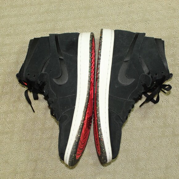 Size 9.5 Nike Air Jordan 1 Retro Zoom Comfort High Court Black Purple Shoes Men main image 4